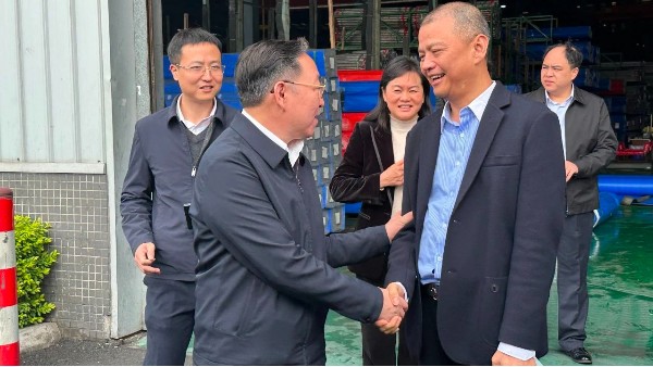 广西省梧州市政府领导莅临金沙贵宾3777线路参观交流